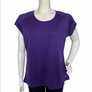 🎉HP🎉 CHAMPION Women Purple Athletic  Short Tee shirt Size X Large